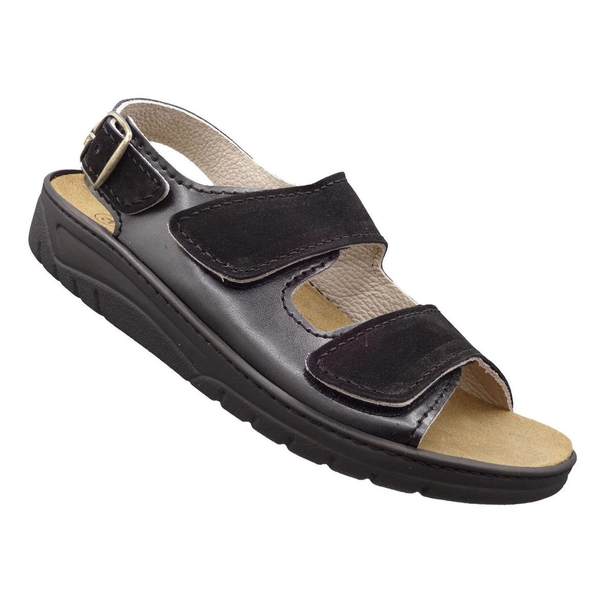 Algemare Men's Sandal - Leather & Removable Footbed - 76192