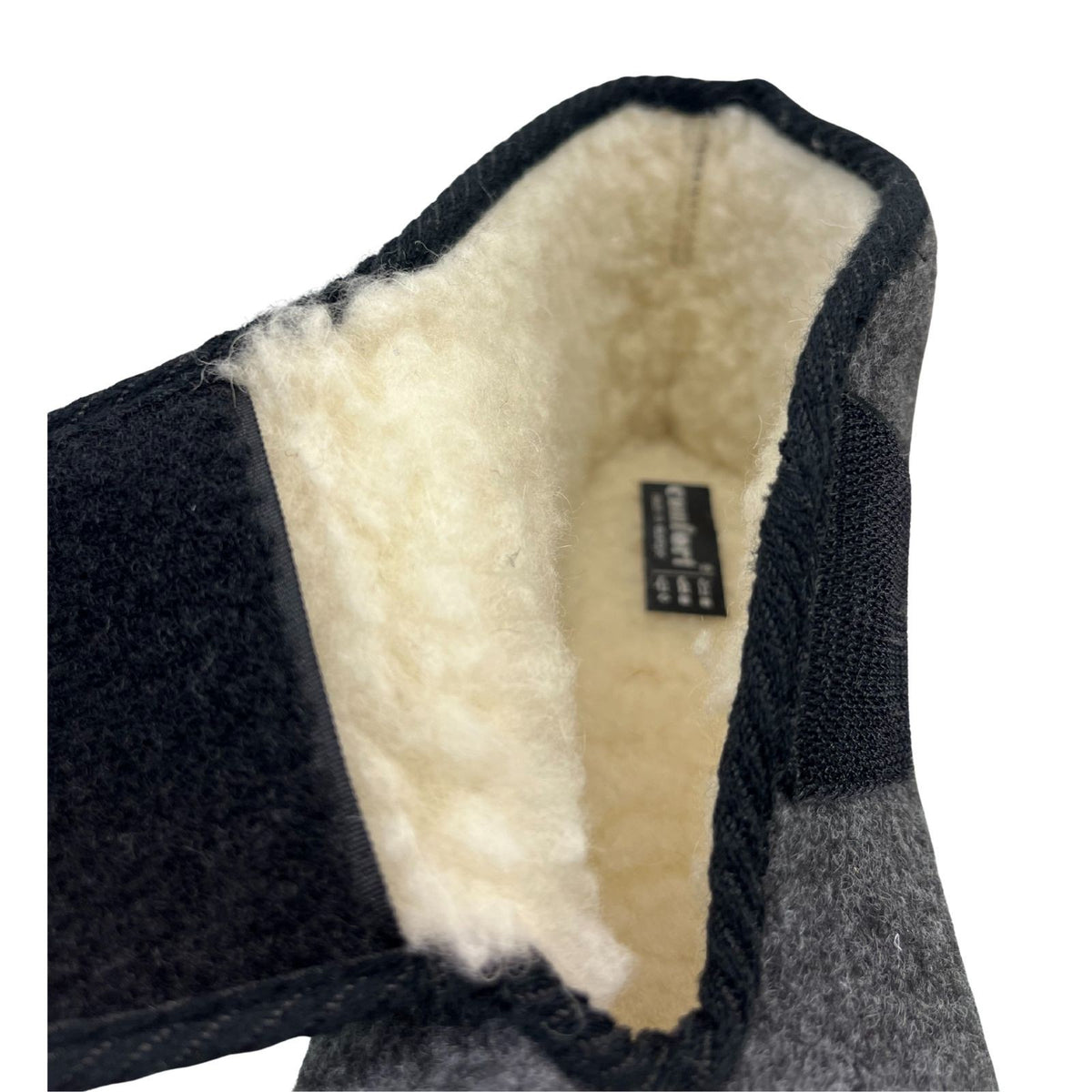 Vista Men's Slippers Black - Felt & Virgin Wool - 50-00LEO