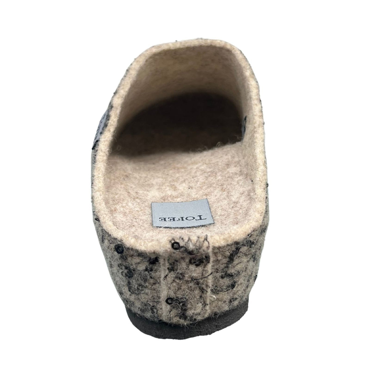 TOFEE Damen Hausschuhe Wollfilz Pailletten - 74-E1322