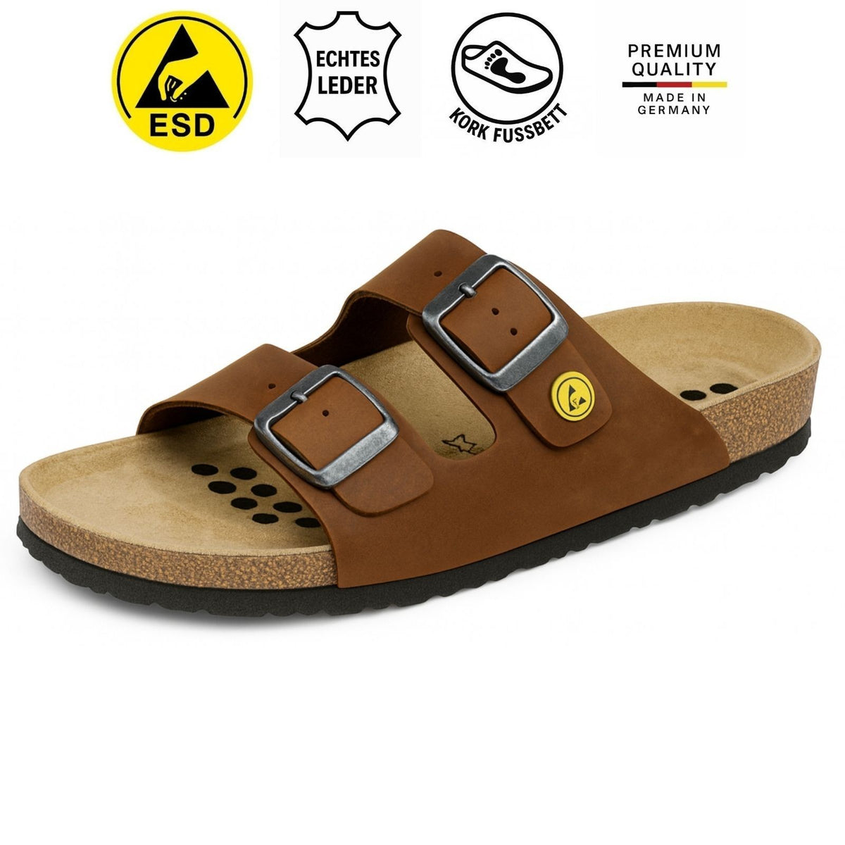 Ciabatte ESD Weeger in pelle donna & uomo - antistatiche - 44111