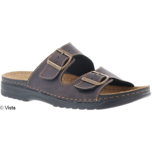 Vista Men's Mule brown - Leather & Buckle - 69-35U50