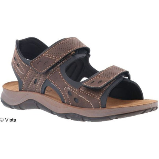 Sandali da trekking da uomo Vista marroni - Pelle e velcro - 69-T0120