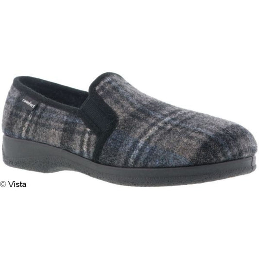 Vista Herren Hausschuhe Karo - Filz - 50-0HOSI