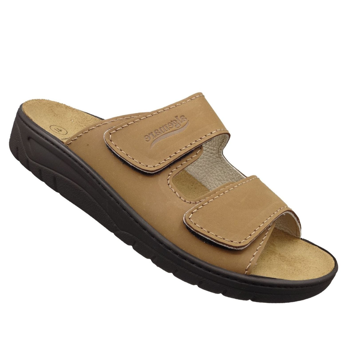 Algemare Men's Mule - Leather & Removable Footbed - 7261