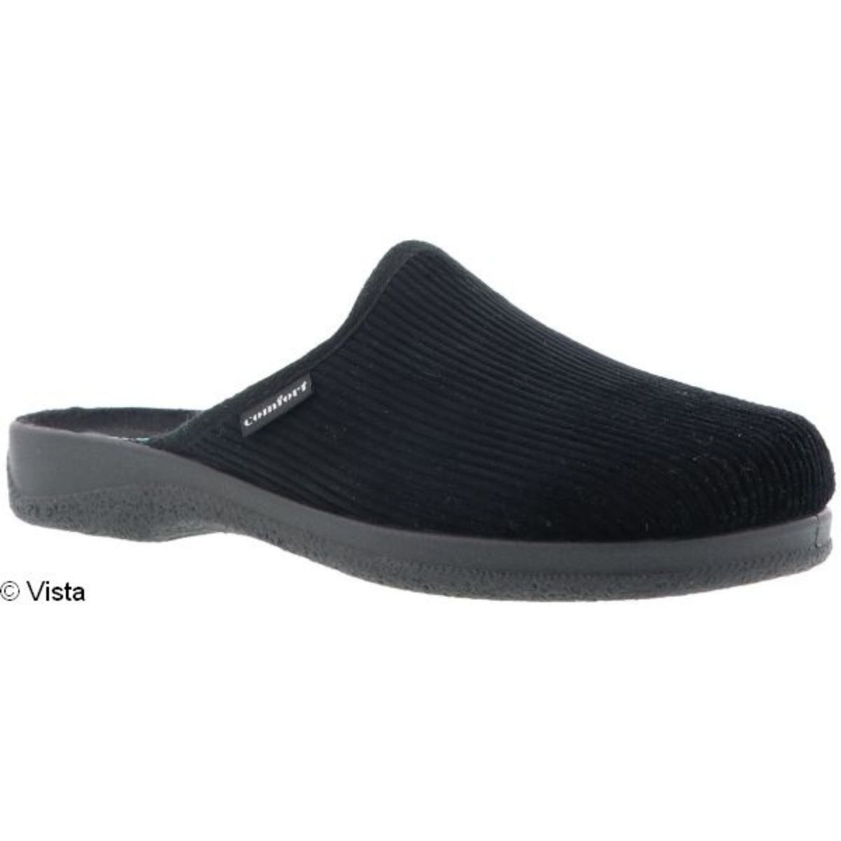 Vista Herren Hausschuhe schwarz - Cord - 50-00FLO
