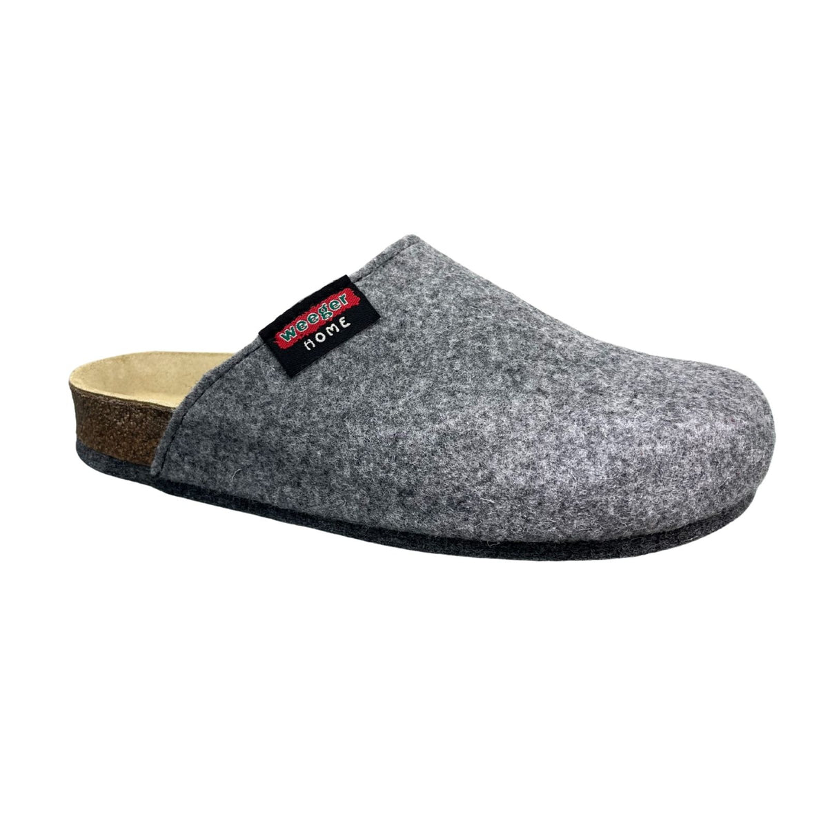 Weeger Damen Herren Filz Hausschuhe - Leder & Korkfußbett - 48017