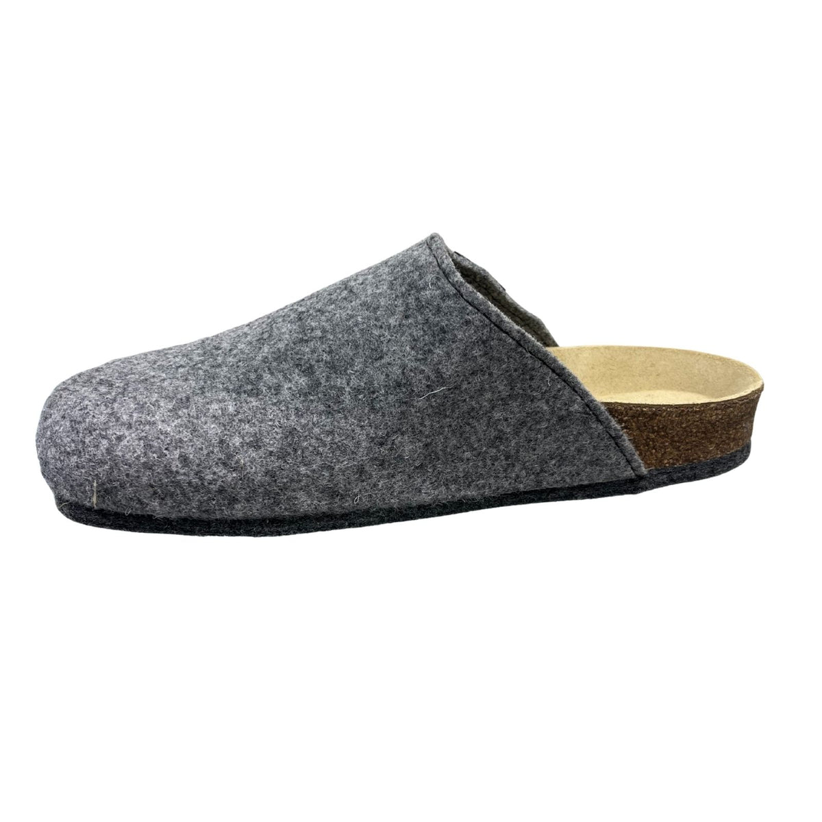 Weeger Damen Herren Filz Hausschuhe - Leder & Korkfußbett - 48017
