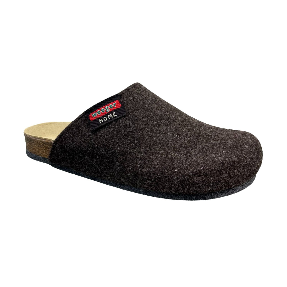 Weeger Damen Herren Filz Hausschuhe - Leder & Korkfußbett - 48017