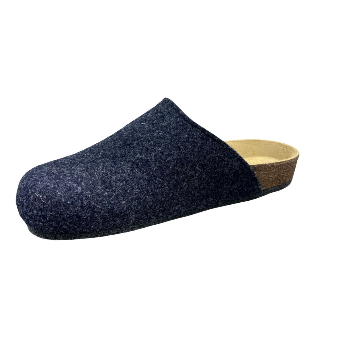 Weeger Damen Herren Filz Hausschuhe - Leder & Korkfußbett - 48017
