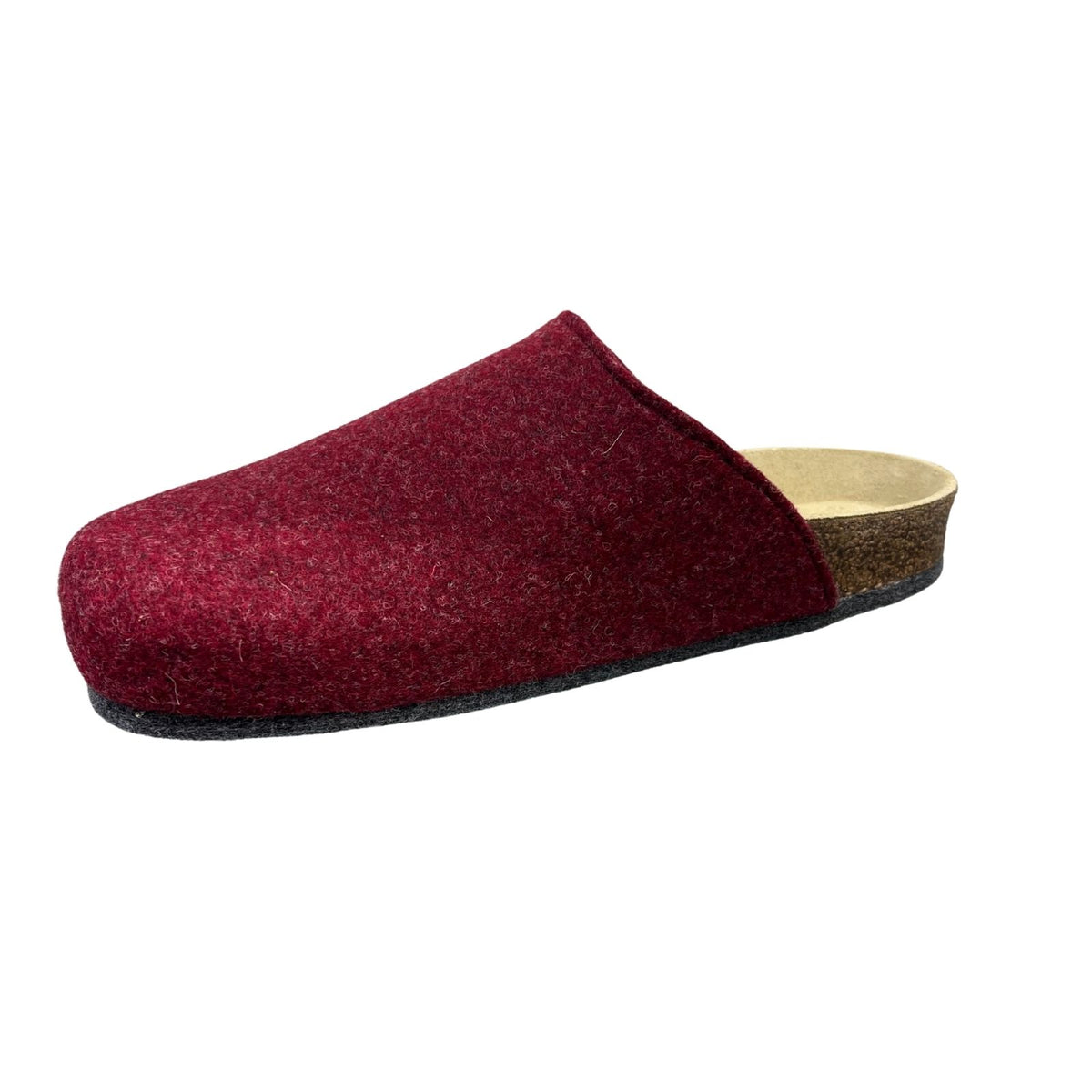 Weeger Damen Herren Filz Hausschuhe - Leder & Korkfußbett - 48017
