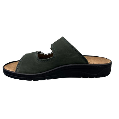 Algemare Herren Pantolette - Leder mit Edelweiß & Wechselfußbett - 7261