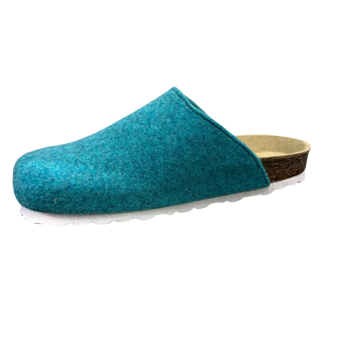 Weeger Damen Herren Filz Hausschuhe - Leder & Korkfußbett - 48017