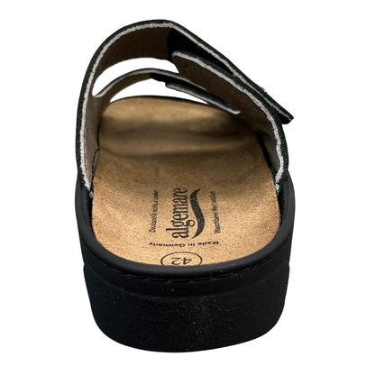Algemare Herren Pantolette - Leder mit Edelweiß & Wechselfußbett - 7261