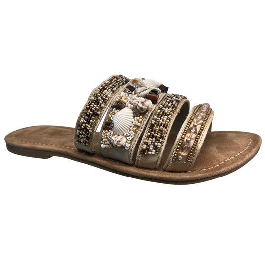 Vista Ciabatte e Sandali da Donna - Pelle e Strass - 61-73558