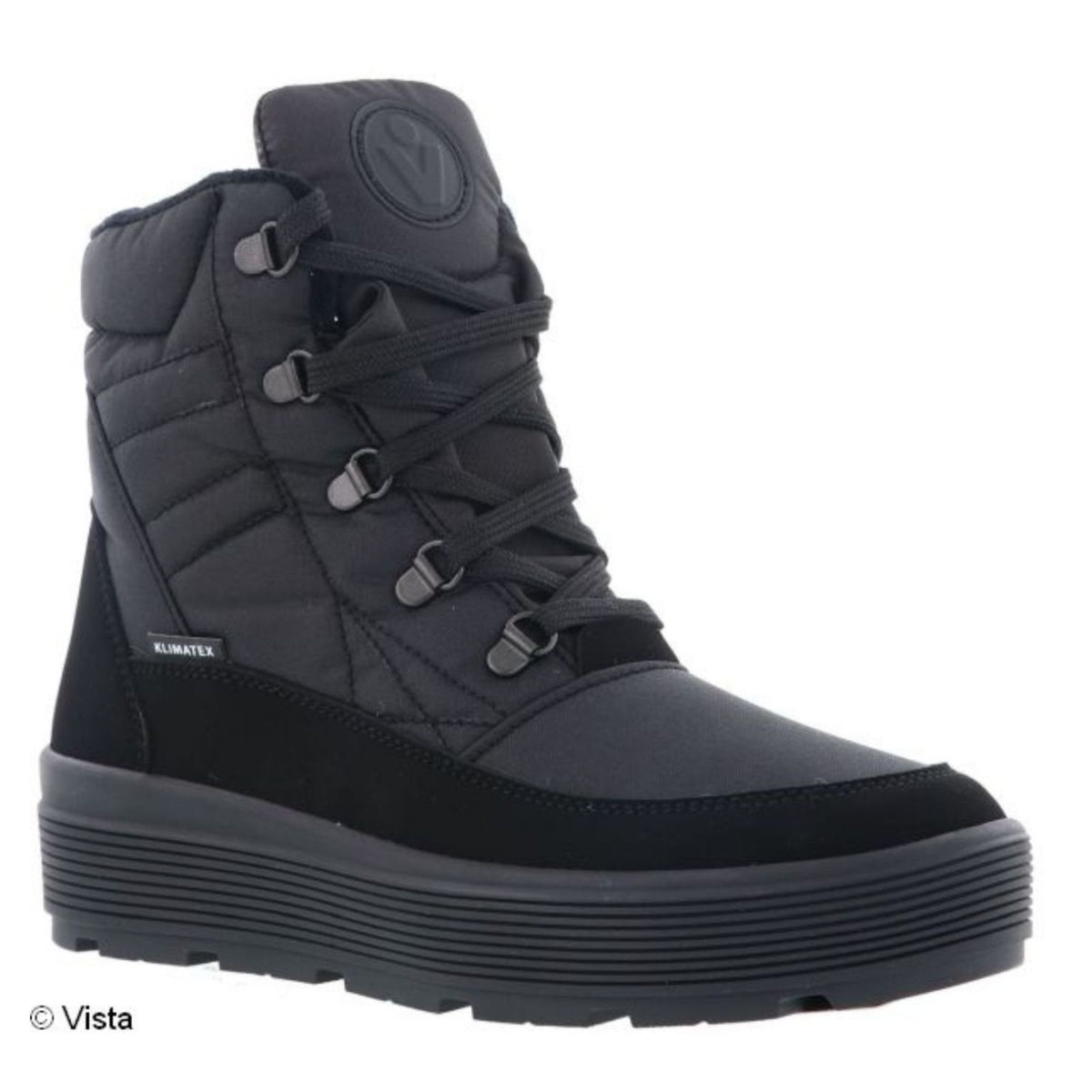 Vista Damen Winterstiefel wasserdicht schwarz – Reißverschluss – 24-04311