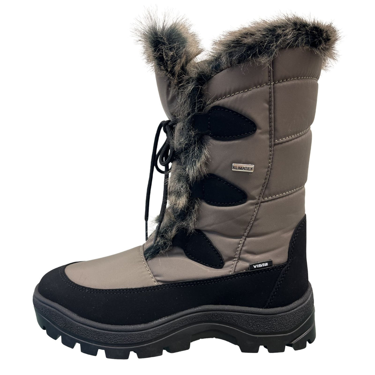 VISTA Women's Winter Boots with Spikes Beige Waterproof 24-4896K