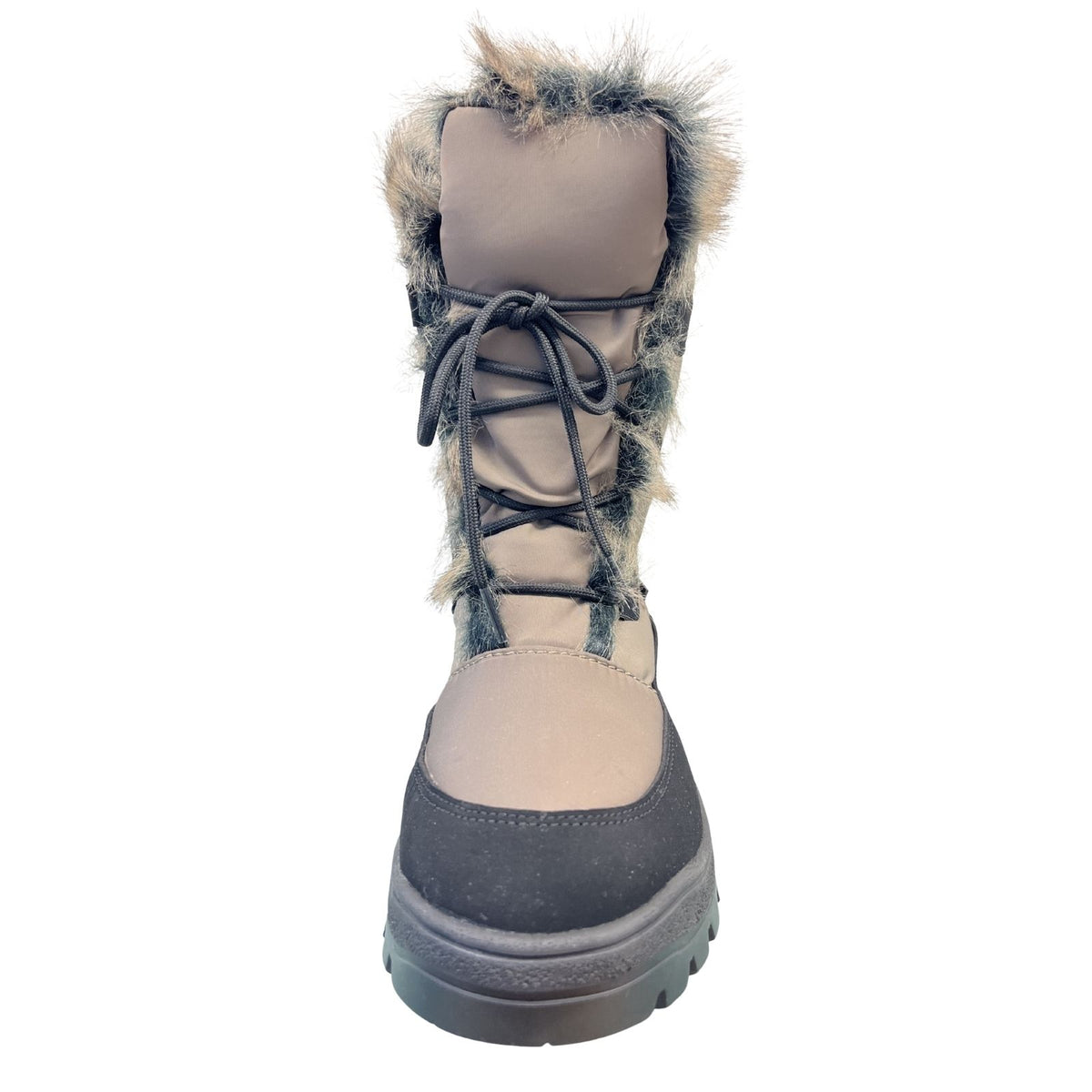 VISTA Women's Winter Boots with Spikes Beige Waterproof 24-4896K