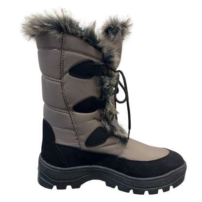 VISTA Women's Winter Boots with Spikes Beige Waterproof 24-4896K