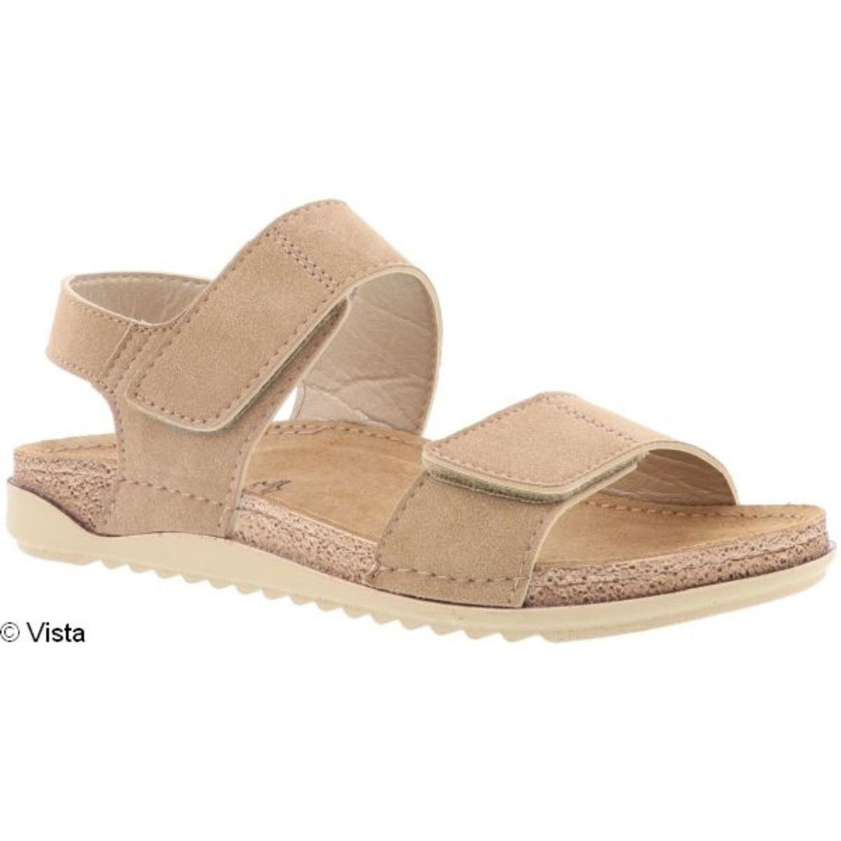 Vista Sandali da donna marroni - Pelle e velcro - 69-0AA41
