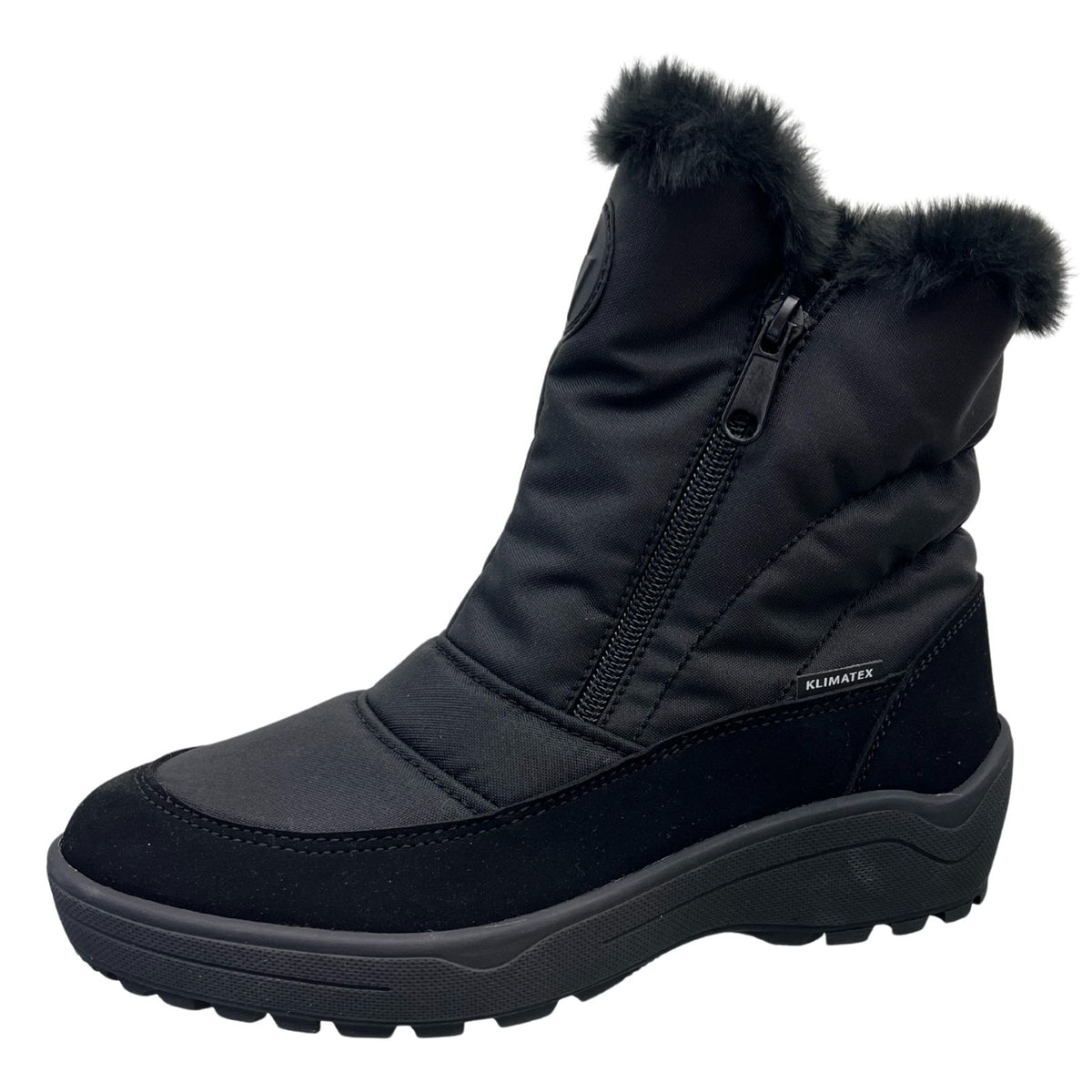 Vista Women's Winter Boots with Spikes Black – Waterproof – 24-4898K