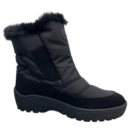 Vista Women's Winter Boots with Spikes Black – Waterproof – 24-4898K