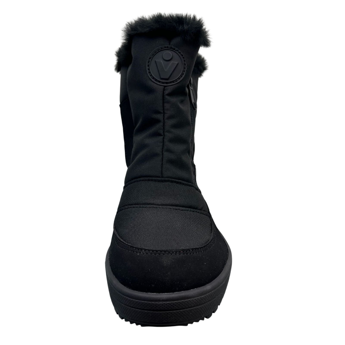 Vista Women's Winter Boots with Spikes Black – Waterproof – 24-4898K