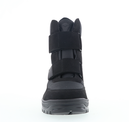 Vista Herren Winterstiefel schwarz - wasserdicht & Klettverschluss - 24-4239