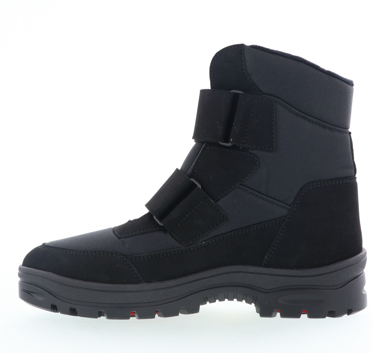 Vista Herren Winterstiefel schwarz - wasserdicht & Klettverschluss - 24-4239