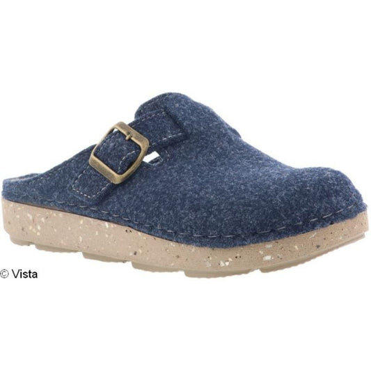 Inblu Damen Hausschuh blau - Filz - 69-ED050