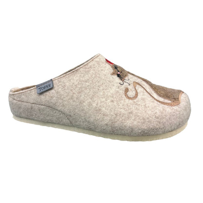 TOFEE Women's Wool Felt Cat Slippers - 74-D3030