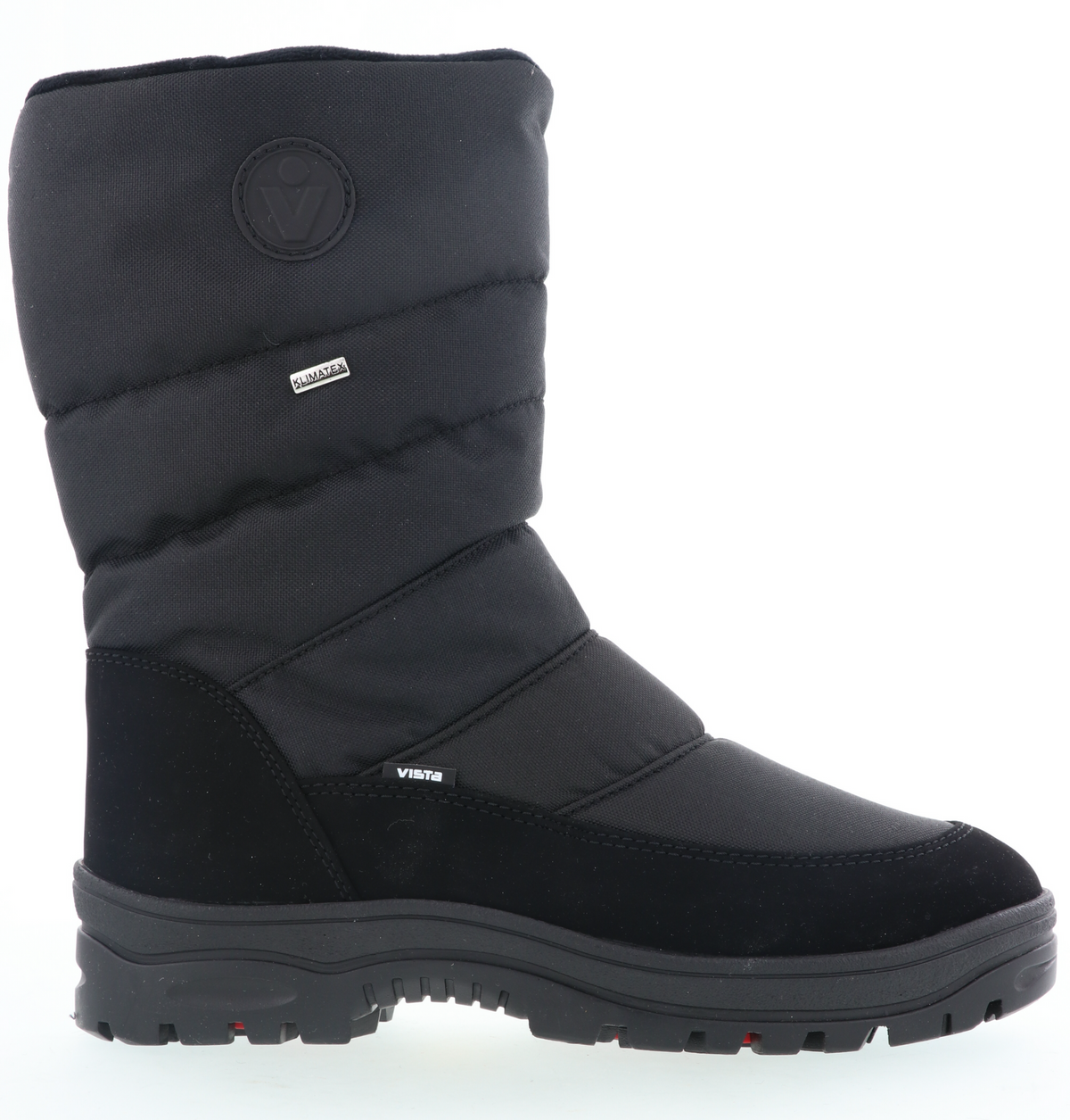 Vista Herren Winterstiefel mit Spikes schwarz - wasserdicht - 24-4241K