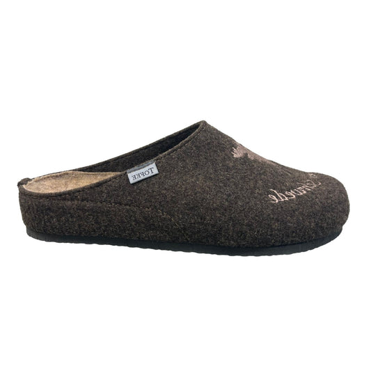 TOFEE Herren Hausschuhe Wollfilz Elch Alter Schwede - 74-D7004