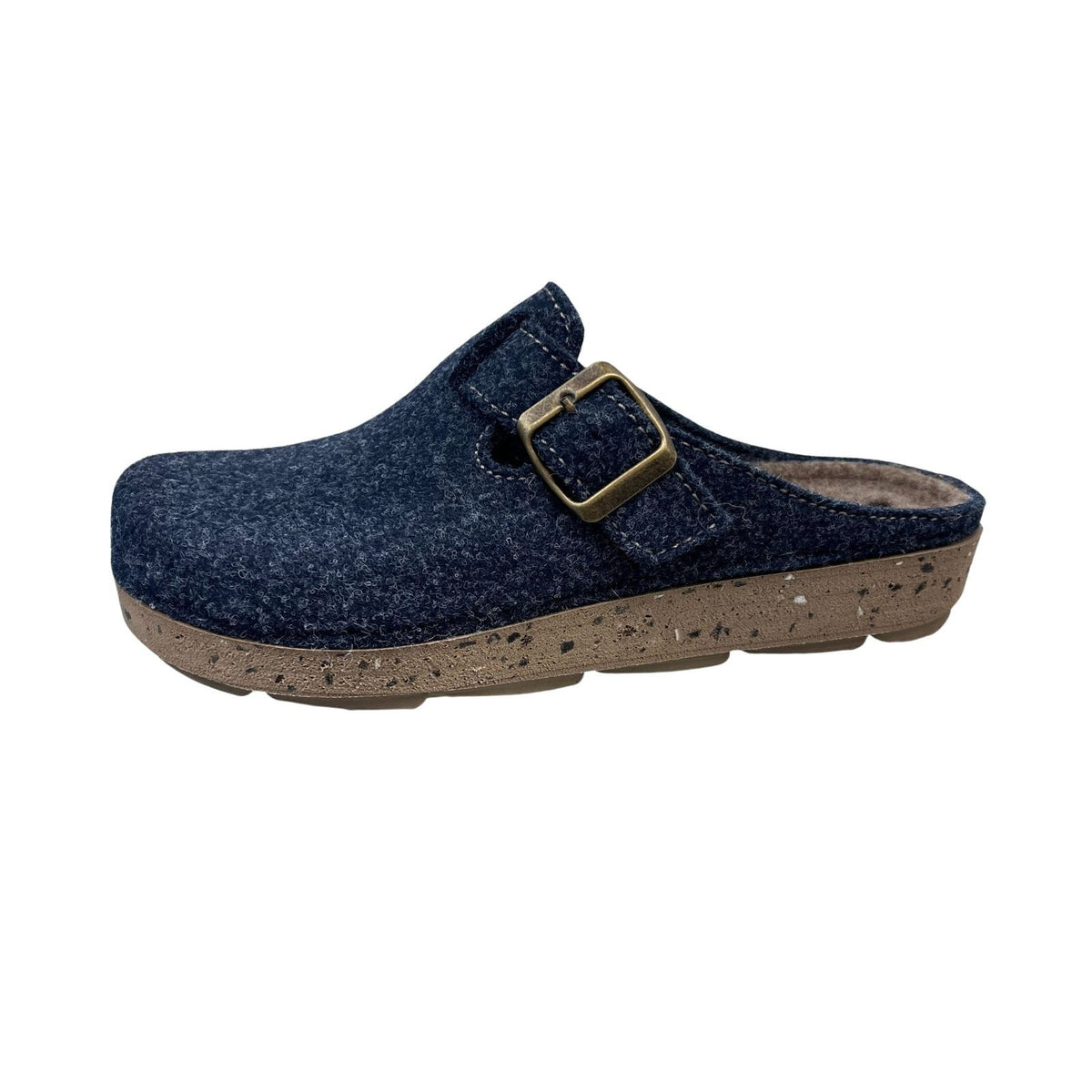 Inblu Women's Slipper Blue - Felt - 69-BK020