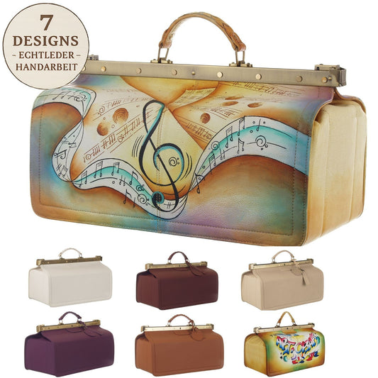 GreenLand Arzttasche Vintage – Handmade Büffelleder 7 Designs