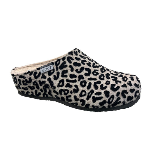 Pantofole da donna TOFEE in feltro di lana leopardo - 74-E1321