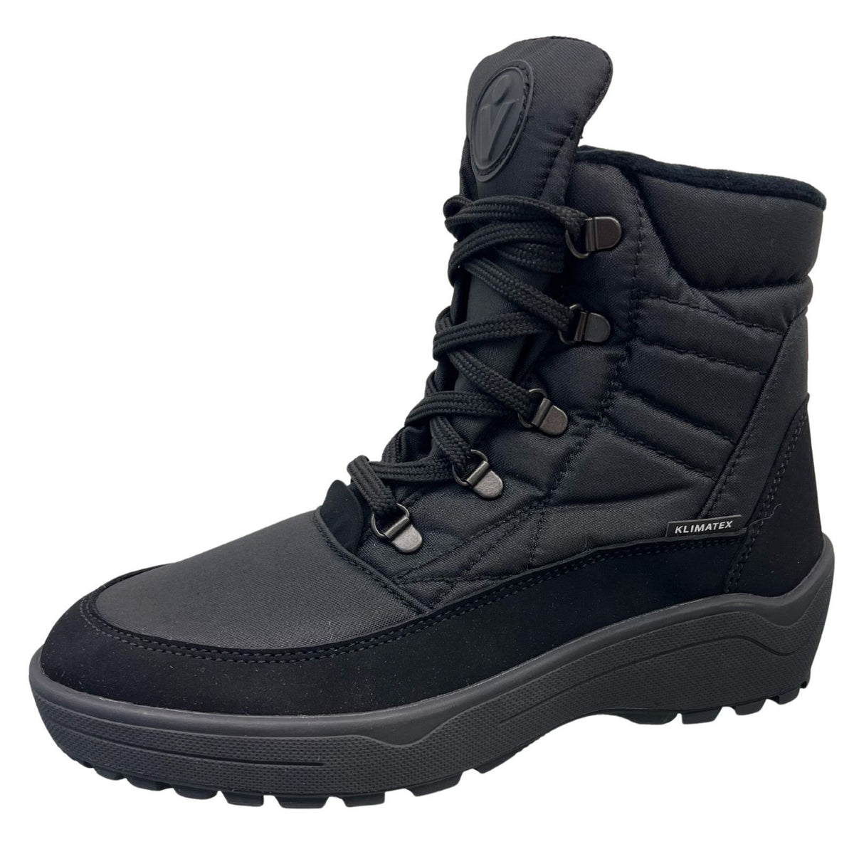 Vista Damen Winterstiefel mit Spikes schwarz – wasserdicht – 24-4895K
