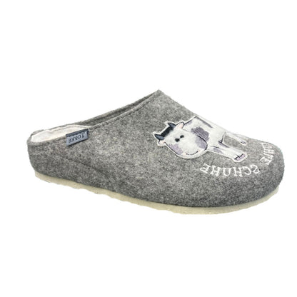 TOFEE Pantofole da donna in feltro di lana mucca - 74-D3008