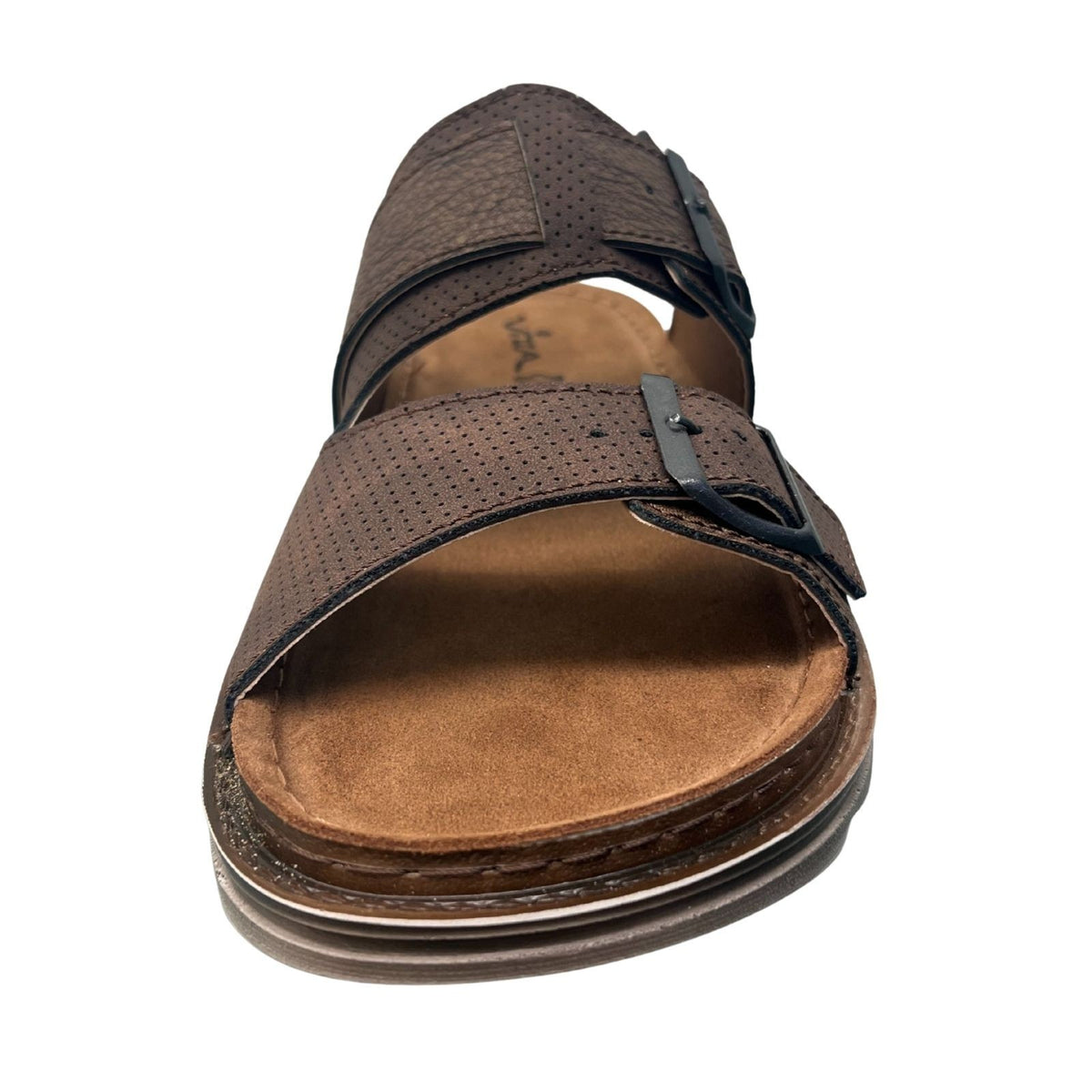 Vista Herren Pantolette braun - Leder - 69-BU310