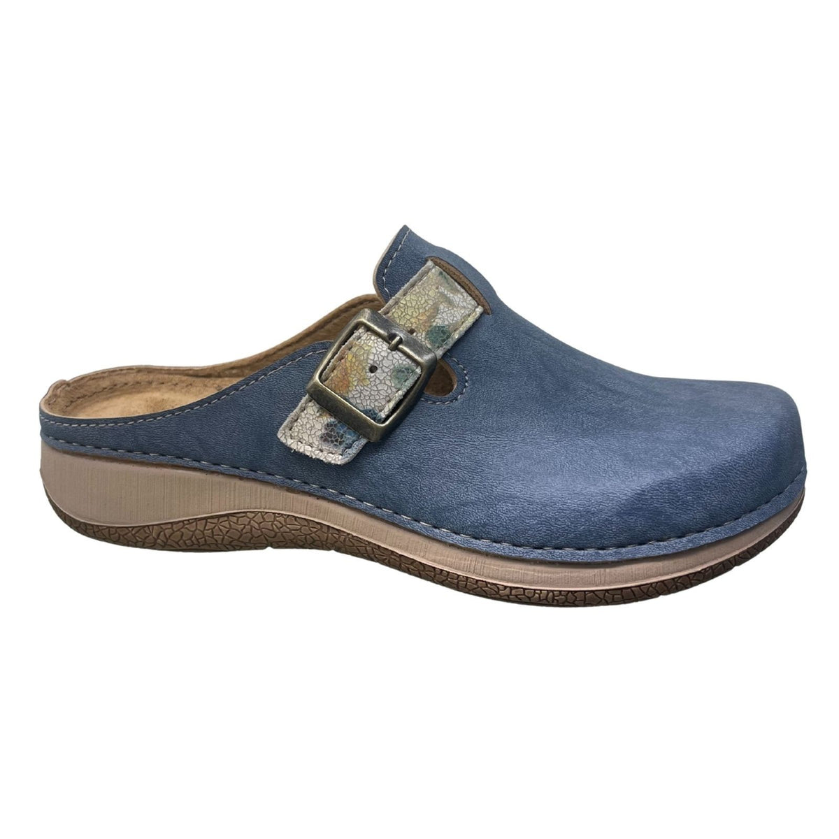 Vista Women's Clog Blue - Leather - 69-LL060