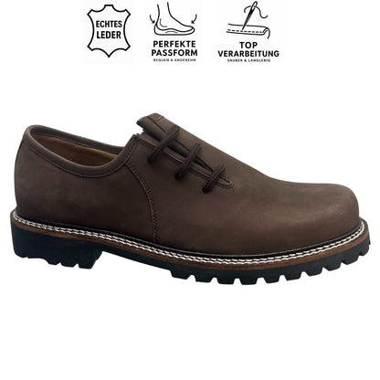 Almhaferl Scarpa da uomo Haferlschuh – Scarpa tradizionale in vera pelle con suola profilata