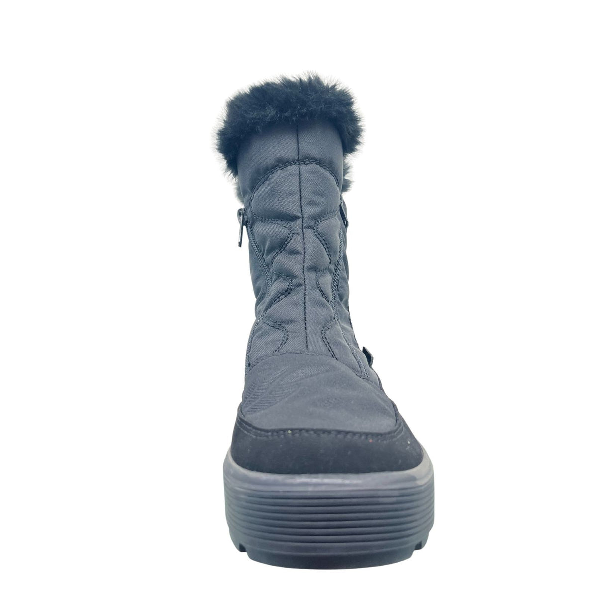 Vista Damen Winterstiefel wasserdicht schwarz – Reißverschluss – 24-04715