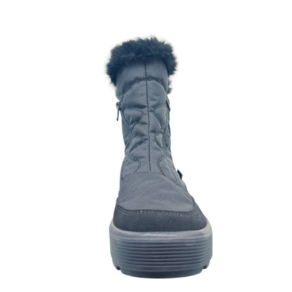 Vista Damen Winterstiefel wasserdicht schwarz – Reißverschluss – 24-04715