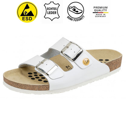 Ciabatte ESD Weeger in pelle donna & uomo - antistatiche - 44111