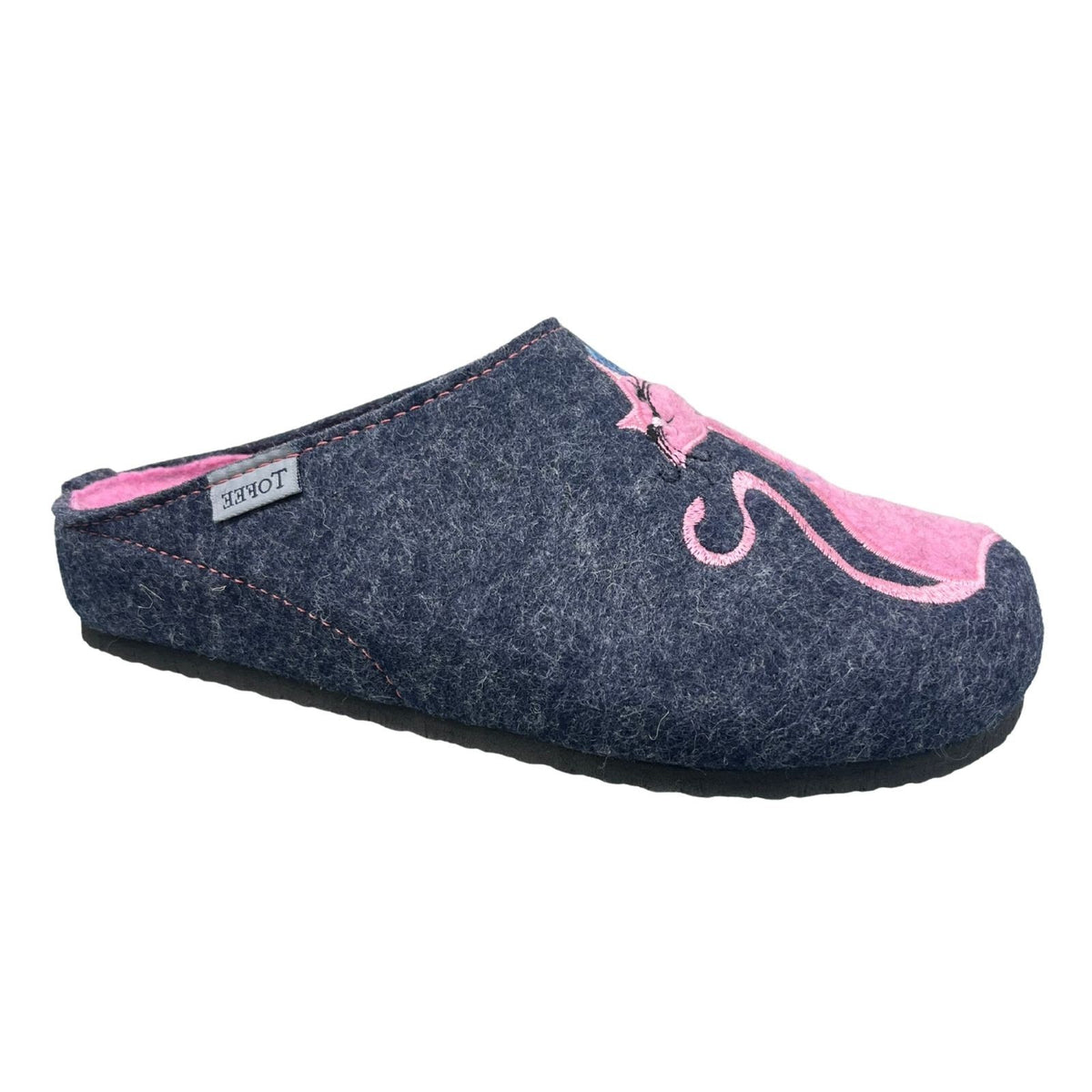 TOFEE Women's Wool Felt Cat Slippers - 74-D3030
