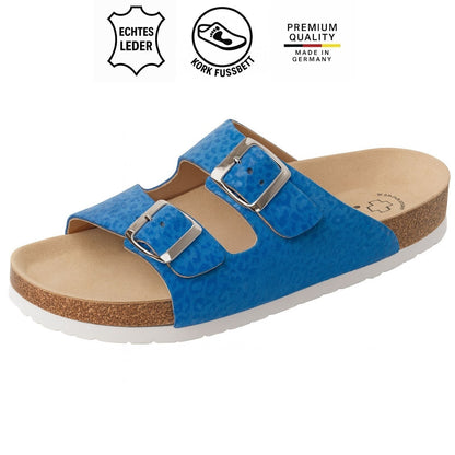 Weeger Damen & Herren Pantolette braun - Leder & Korkfußbett - 41110-40