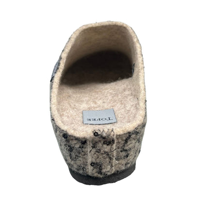 TOFEE Damen Hausschuhe Wollfilz Pailletten - 74-E1322