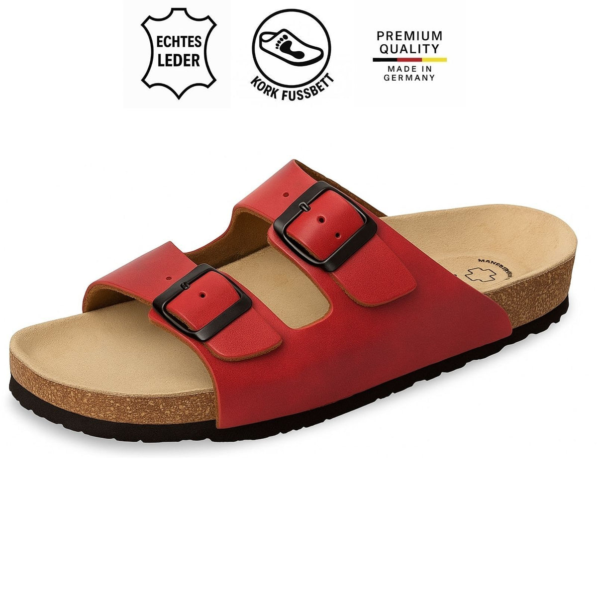 Weeger Sabot da donna e da uomo blu navy - Pelle e plantare in sughero - 41110-31