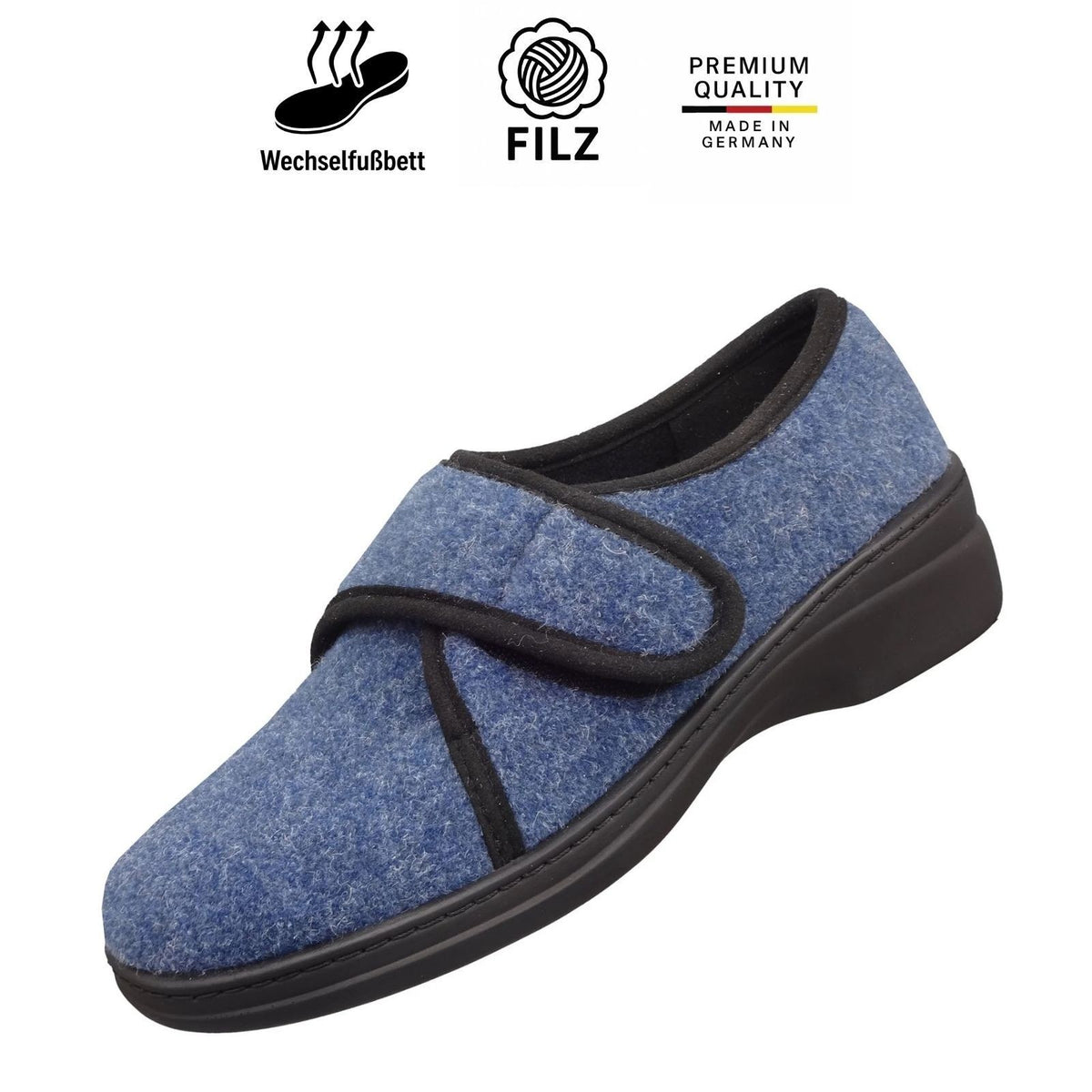 Algemare Pantofola da donna - Feltro e plantare estraibile - 8321
