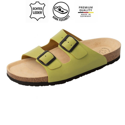 Weeger Sabot da donna e da uomo blu navy - Pelle e plantare in sughero - 41110-31