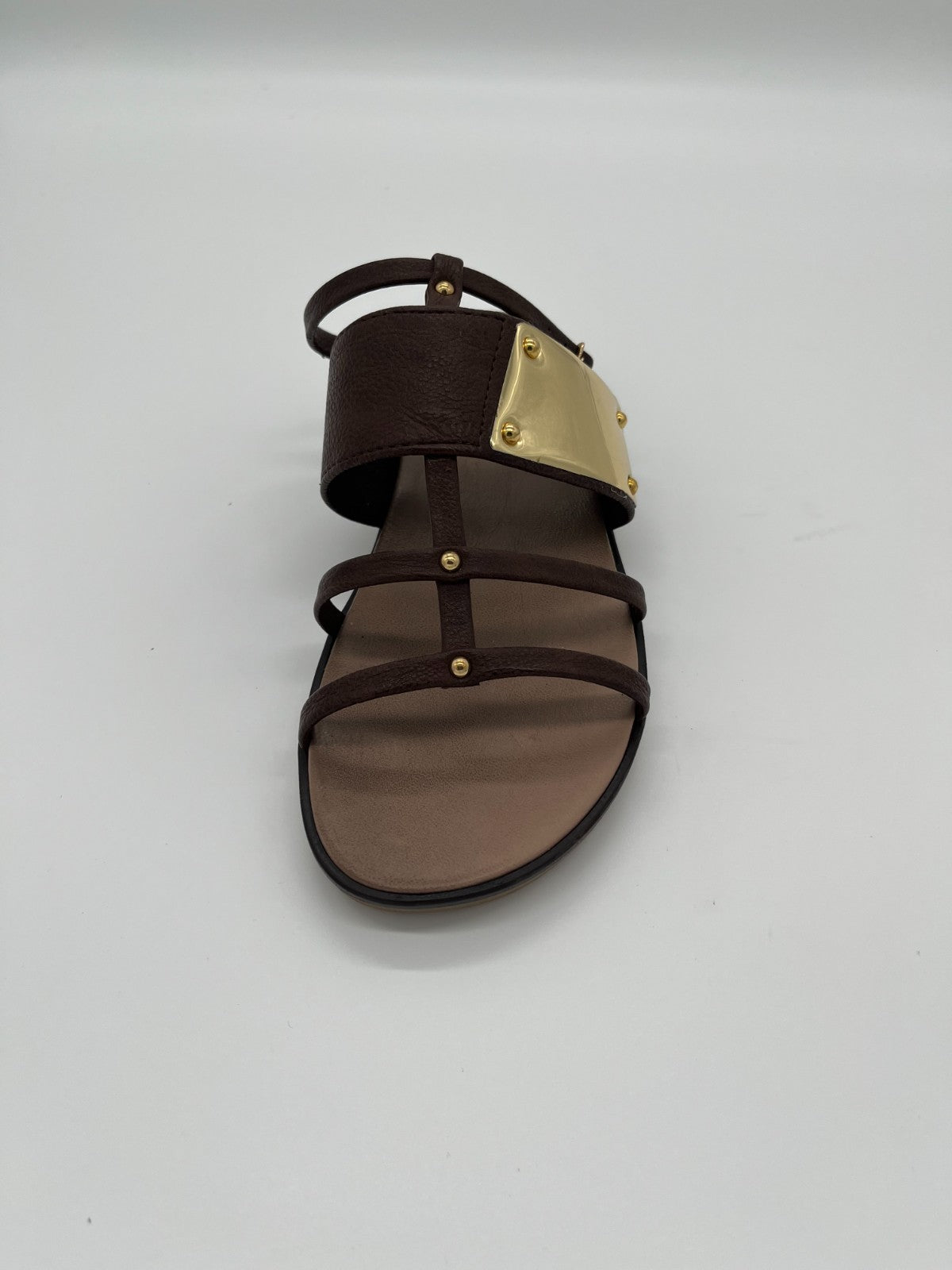 Sandalo donna Vista marrone/oro - Pelle - 90-E3011